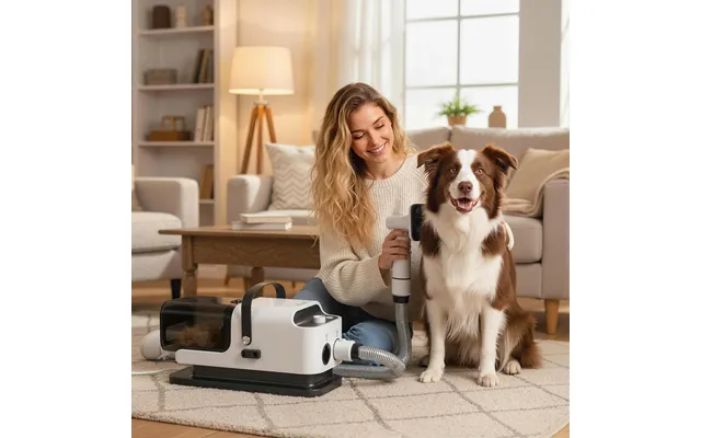5 In 1 Dog Grooming Vacuum & Dryer W Clipper - 1.8l Canister