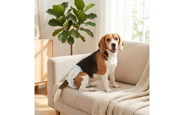 Disposable Dog Diapers Female For M Dogs Incontinence Or Excitable Urination And Training 48 Count