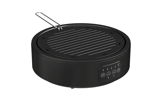 Electric Ceramic Hob With Grill Plate, Multifunctional 36cm Plug In Electric Hob With 4 Heat Levels For All Type Pot - B
