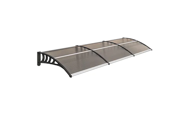Front Door Canopy, Outdoor Awning, Rain Shelter, 303 X 96cm - Brown product image