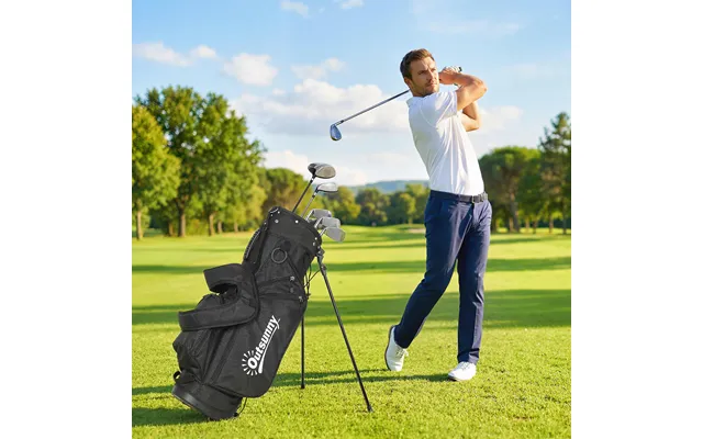 Golf Stand Bag 6 Way Full-length Dividers - Waterproof Golf Bag With 5 Pockets