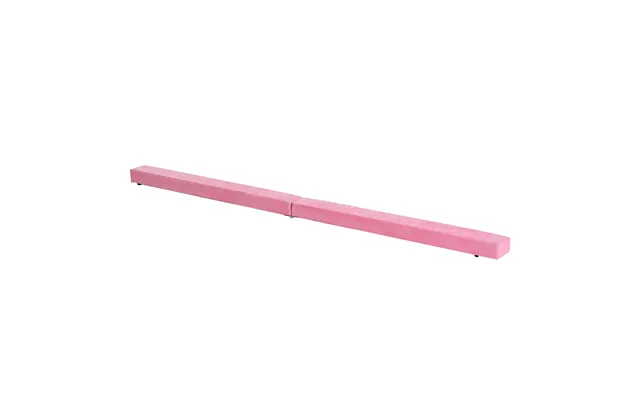 Homcom 2.1m 7ft Gymnastics Folding Balance Beam Home Gym Training Exercise Sports - Pink
