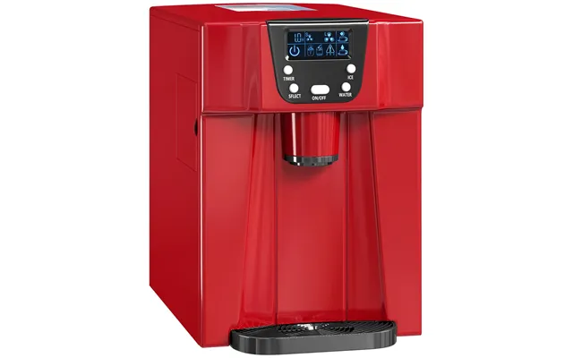 Homcom 3l Ice Maker Machine And Water Dispenser - 12kg In 24h