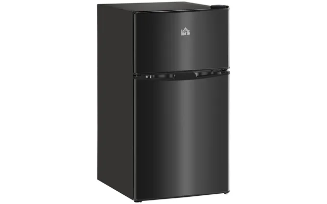 Homcom 88l Under Counter Fridge Freezer - Small Refrigerator With 5-setting