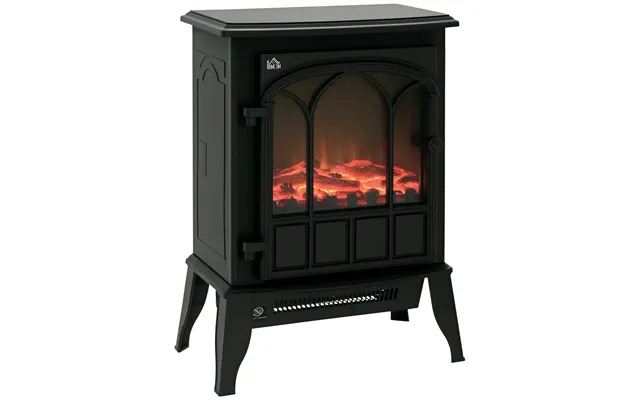 Homcom Freestanding Electric Fireplace - Electric Stove Heater With Led Flame Effect