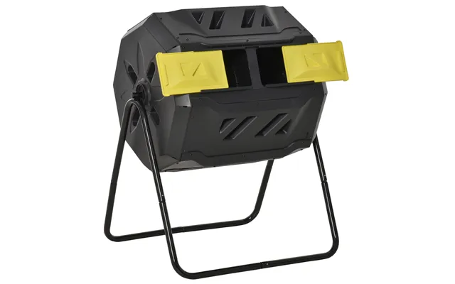 Mcl 160l 360 Rotating Dual Chamber Composter - Yellow