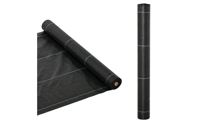 Mcl 1m X 50m Weed Control Membrane, Heavy Duty Weed Control Barrier Fabric, 90gsm Ground Cover For Patios, Garden, Flowe