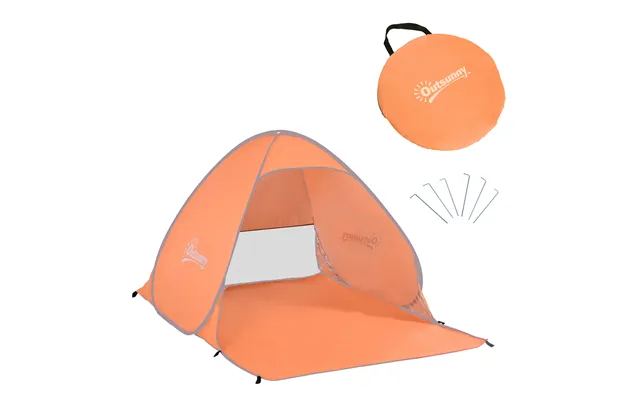 Mcl 2 Person Pop Up Uv Shelter Shade-orange
