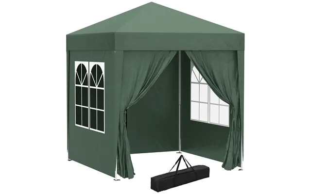 Mcl 2 X 2 M Garden Pop Up Gazebo, Wedding Party Tent Marquee, Water Resistant Awning Canopy With Sidewalls, Windows, Car product image