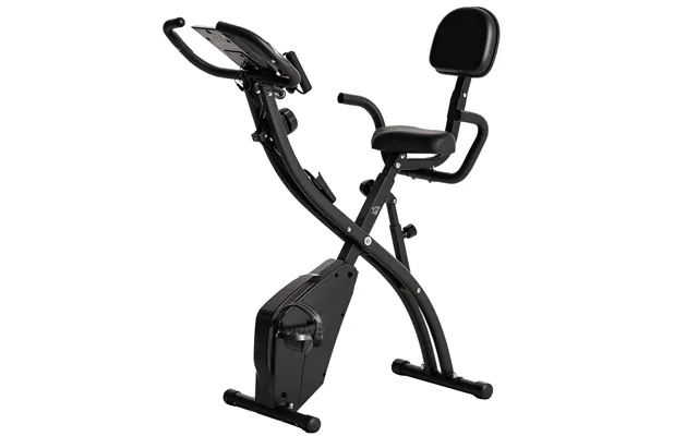 Mcl 2-in-1 Folding Exercise Bike With 8-level Magnetic Resistance - Arm Resistance Band