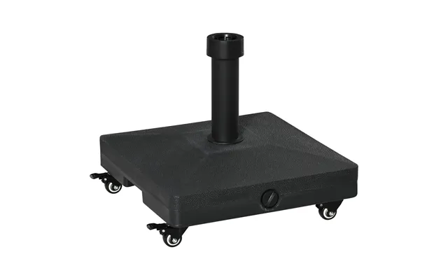 Mcl 20kg Garden Parasol Base With Wheels Heavy Duty Sand Or Water Filled Patio Umbrella Base For Outdoor Deck Beach Blac product image