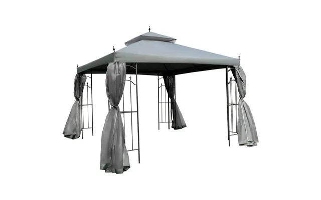 Mcl 3 M X3 M Garden Gazebo Double Top Outdoor Canopy Patio Event Party Wedding Tent Backyard Sun Shade With Netting - Gr product image