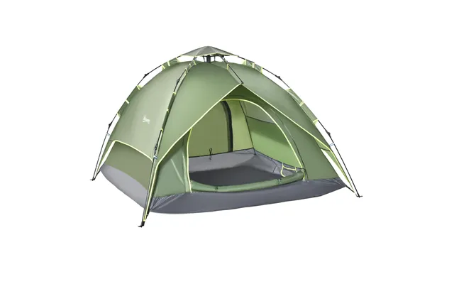 Mcl 3 Man Camping Tent Automatic Pop Up Tent Portable Double Layer For Festival Hiking Family Travel Shelter