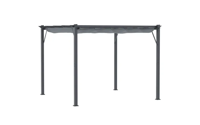 Mcl 3 X 3 M Aluminum Gazebo, With Retractable Roof - Grey