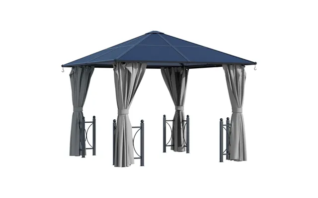 Mcl 3 X 3 M Hardtop Gazebo Canopy With Polycarbonate Roof - Steel & Aluminium Frame product image