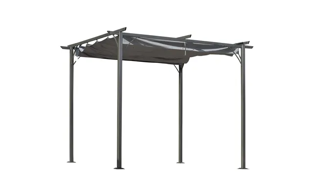 Mcl 3 X 3 M Metal Retractable Pergola - Garden Gazebo Metal Pergola Canopy Outdoor Sun Shade Shelter For Party Bbq product image