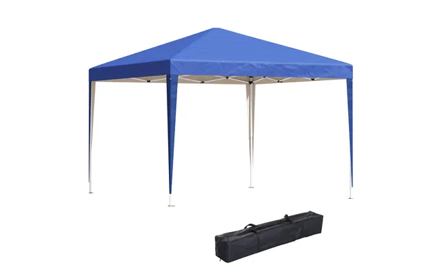 Mcl 3 X 3m Garden Pop Up Gazebo Height Adjustable Marquee Party Tent Wedding Canopy With Carrying Bag - Blue product image
