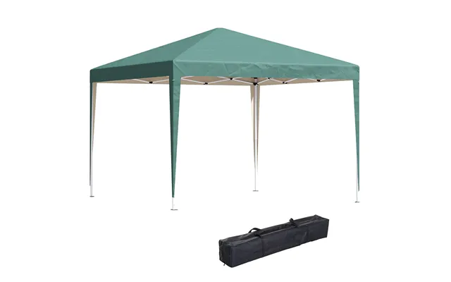 Mcl 3 X 3m Garden Pop Up Gazebo Height Adjustable Marquee Party Tent Wedding Canopy With Carrying Bag, Green - Greeneen product image