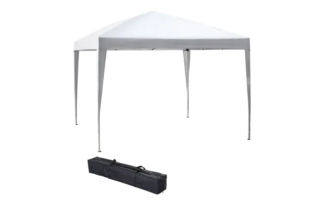 Mcl 3 X 3m Garden Pop Up Gazebo Height Adjustable Marquee Party Tent Wedding Canopy With Carrying Bag, White - White product image