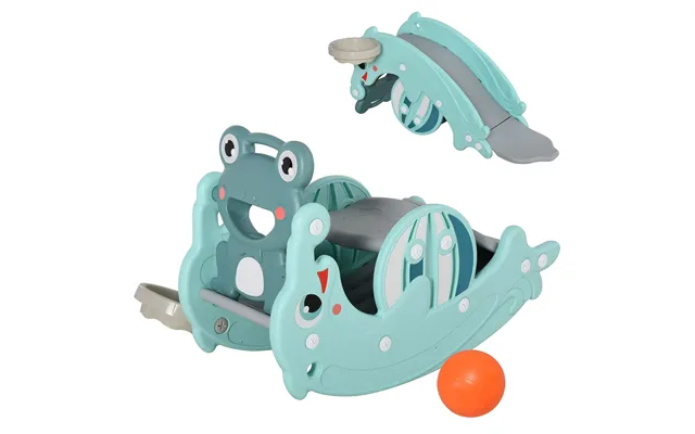 Mcl 3-in-1 Baby Rocking Horse Portable Slide Basketball Hoop Equipment Indoor Outdoor Playground Toy - Age 18-36 Months product image