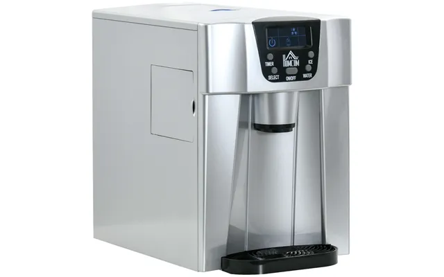 Mcl 3l Ice Maker Machine And Water Dispenser, 12kg In 24h, 2 Sizes 9 Ice Cubes Ready In 6-10 Mins Ice Machine, Silver - 
