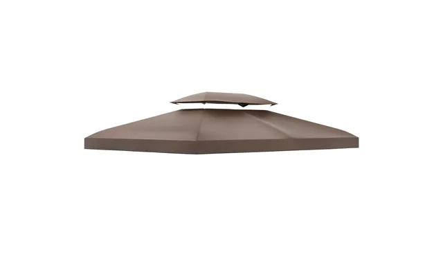 Mcl 3x4m Gazebo Replacement Roof Canopy 2 Tier Top Uv Cover Garden Patio Outdoor Sun Awning Shelters - Brown Top Cover O product image