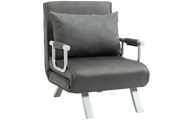 Mcl 4-in-1 Faux Suede Chair Bed - Grey