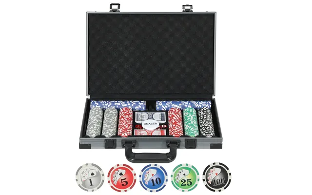 Mcl 400-piece Poker Chips Set With Lightweight Abs Case, Casino Texas Holdem Poker Set With Mat, 11