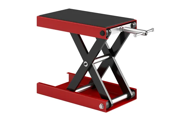 Mcl 500kg Motorcycle Lift Scissor Jack, Height Adjustable Motorbike Stand With Anti-slip Wide Deck, Heavy Duty Steel Mot