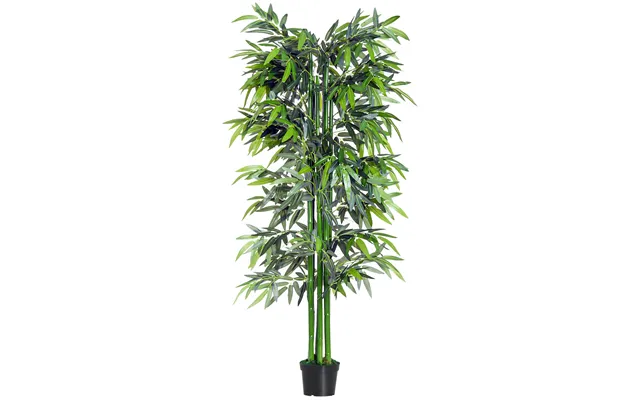 Mcl 6ft Artificial Bamboo Tree Plant Greenery In A Pot For Home Office Planter 1