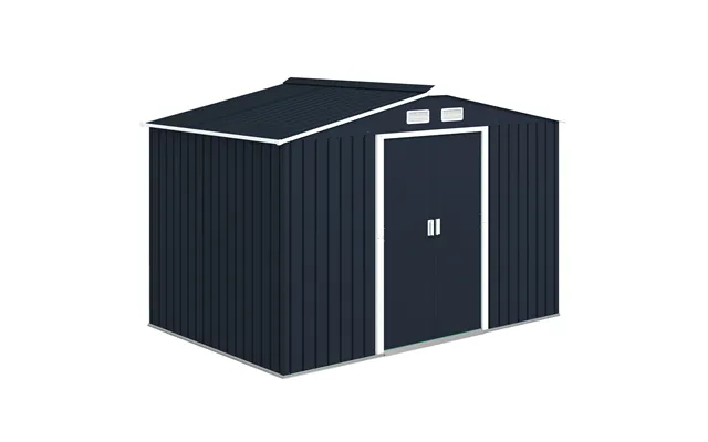 Mcl 9 X 6ft Metal Bicycle Shed - Outdoor Storage Tool House With Ventilation Slots product image