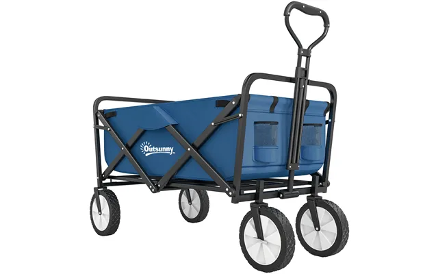 Mcl 90l Festival Trolley On Wheels, Folding Camping Trolley Cart With Adjustable Handle, Portable For Outdoor, Garden, S product image