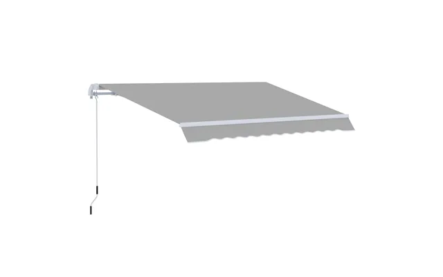 Mcl Awning Canopy Manual Retractable Porch Sun Shade Shelter 3 X 2m Light Grey - Light Greeney