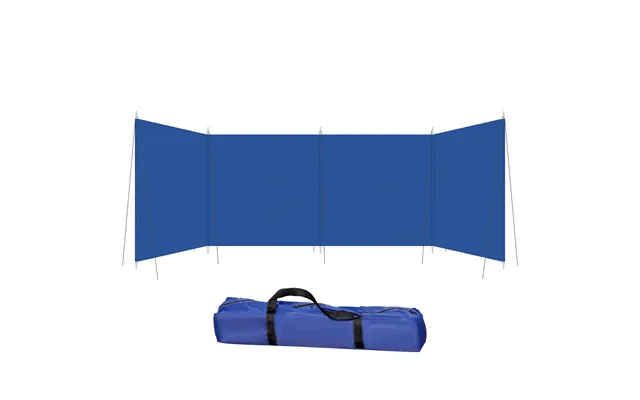 Mcl Camping Windbreak, Foldable Portable Wind Blocker W Carry Bag And Steel Poles, Beach Sun Screen Shelter Privacy Wall