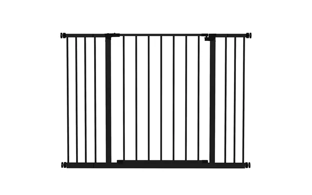 Mcl Dog Gate Pet Safety Gate Stair Barrier Pressure Fit Adjustable 76-82 86-97 101-107 Cm - Black