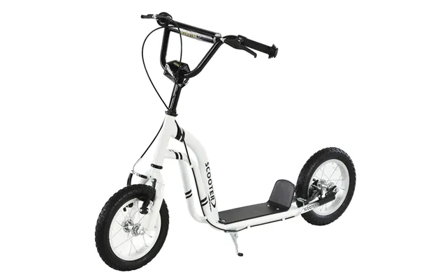 Mcl Dual Brakes 12 Metal Frame Kick Scooter Adjustable Black - White product image