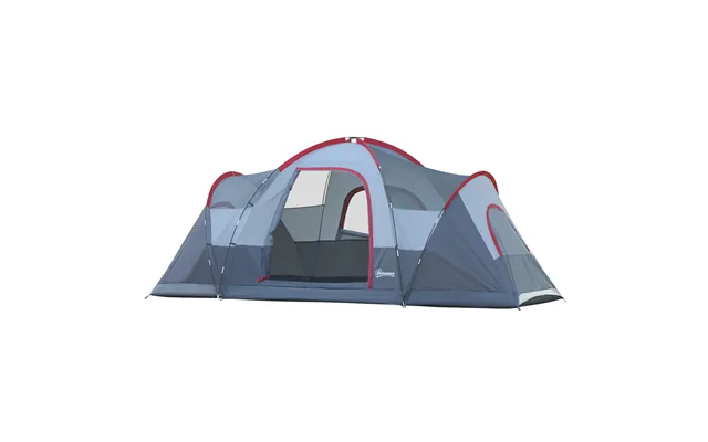 Mcl Fibreglass & Steel Frame 5 6 Person Lightweight Camping Tent Blue