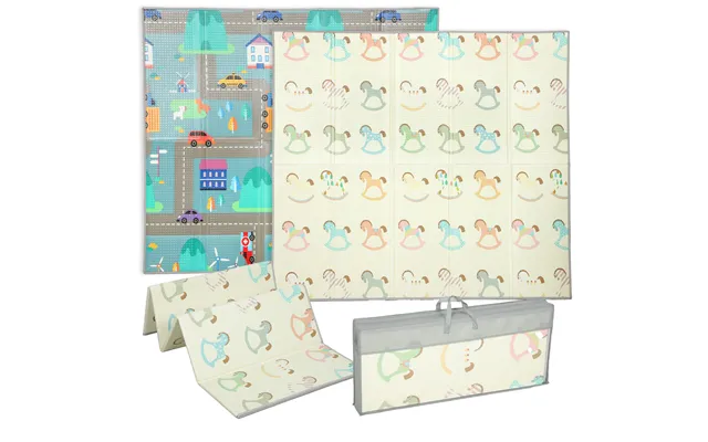 Mcl Foldable Double-sided Baby Play Mat, For Toddlers, Bedrooms, Nurseries, Playrooms - Multicolour