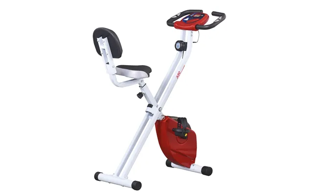 Mcl Folding Exercise Bike, Fitness Bicycle Indoor Trainer, 8-level Magnetic Resistance Adjustable, With Lcd Monitor, Pul