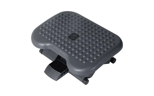 Mcl Footrest Adjustable Height & Angle Tilting Platform Home Office Foot Rest Charcoal Grey - Default Title