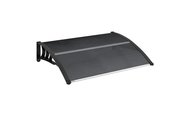 Mcl Front Door Canopy Outdoor Awning Aluminium Rigid Plastic Polycarbonate Rain Shelter Uv Water Rain Resistant 100 X 75 product image
