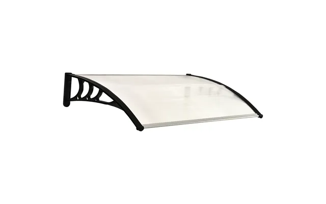 Mcl Front Door Canopy Outdoor Awning Aluminium Rigid Plastic Polycarbonate Rain Shelter Uv Water Rain Resistant 120 X 75