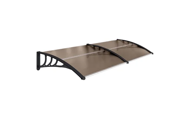 Mcl Front Door Canopy, Waterproof Outdoor Awning, 75 X 195 Cm Rain Shelter For Window, Porch And Front Back Door, Brown  product image