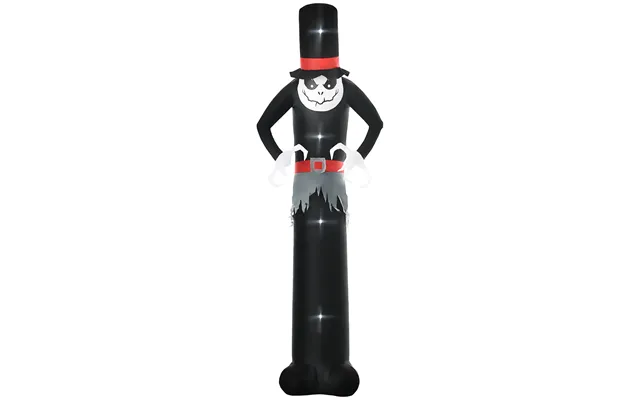 Mcl Giant 10ft Halloween Inflatables Tall Ghost With Hat, Build-in Leds Blow Up Scary Outdoor Decorations, For Party Yar