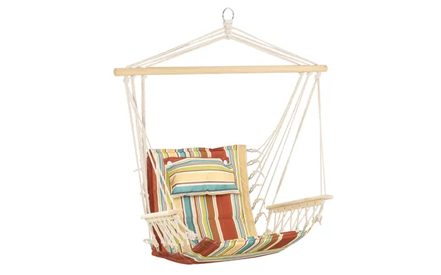 Mcl Hanging Hammock Chair Swing Chair Thick Rope Frame Safe Wide Seat Indoor Outdoor Home, Patio, Yard, Garde Stylish - 