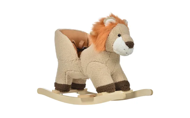 Mcl Kids Lion-themed Rocking Horse - With Roaring Sound Button