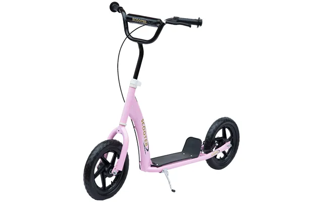 Mcl Kids Scooter Kick Scooter, With 12 Eva Tyres, Rear Brake, Big Wheels Scooter For 5-12 Years , Pink - Pink product image
