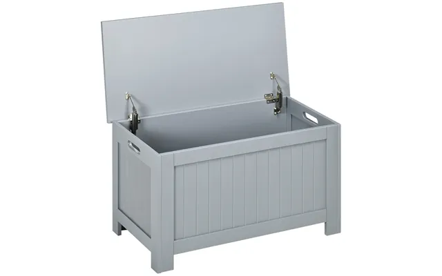 Mcl Large Storage Box Toy Chest Cabinet Container Unit Organizer With Lid & Safety Hinges, Grey - Greeney