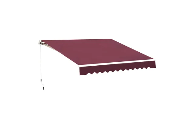 Mcl Manual Retractable Awning - 3x2.5 M-red product image
