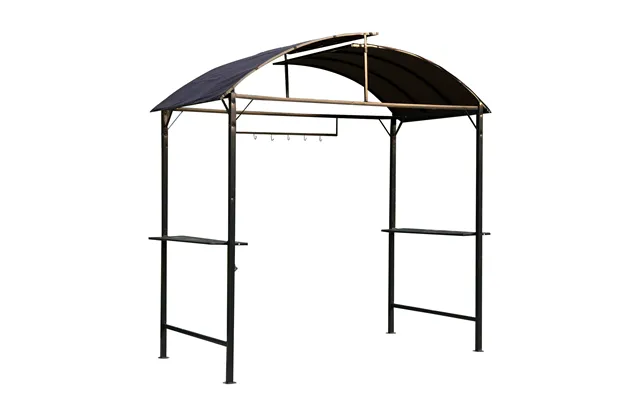 Mcl Metal Smoking Gazebo Marquee Garden Patio Bbq Tent Grill Canopy Awning Shelter - Coffee product image
